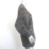 Isabel Marant Etoile Roswelly Cable Knit Cardigan Dark Brown Size 34