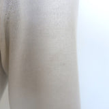 Loro Piana Knit Polo Shirt Cream Silk-Cotton Size 40