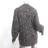 Isabel Marant Etoile Roswelly Cable Knit Cardigan Dark Brown Size 34