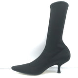 Khaite Taylor Neoprene Sock Boots Black Size 39 Pointed Toe Kitten Heel