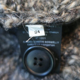 Isabel Marant Etoile Roswelly Cable Knit Cardigan Dark Brown Size 34