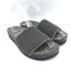 Brunello Cucinelli Monili Band Slide Sandals Dark Gray Suede Size 37 NEW