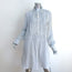 CP Shades Long Sleeve Dress White/Blue Striped Linen Size Small