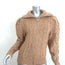 Isabel Marant Etoile Rebeca Puff Sleeve Zip-Up Cardigan Ochre Size 34