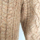 Isabel Marant Etoile Rebeca Puff Sleeve Zip-Up Cardigan Ochre Size 34