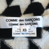 Comme des Garcons Houndstooth Sweater Black/White Wool Size Extra Small