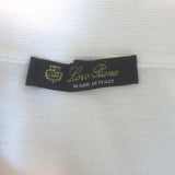 Loro Piana Knit Polo Shirt Cream Silk-Cotton Size 40