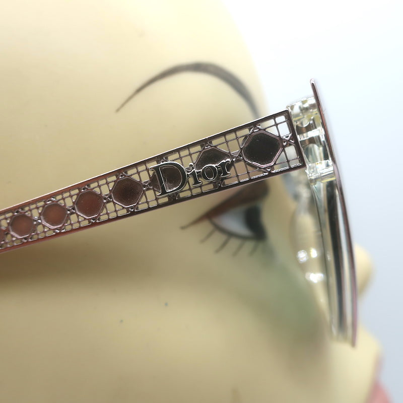 Christian Dior Diorama 1 Mirrored Sunglasses Metallic Rose Gold