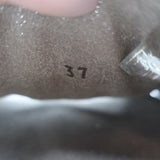 Brunello Cucinelli Monili Band Slide Sandals Dark Gray Suede Size 37 NEW