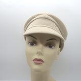 Ruslan Baginskiy Monogram Baker Boy Cap Ecru Corduroy Size Small
