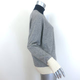 Rag & Bone Rhea Colorblock Turtleneck Sweater Gray Cashmere-Wool Size Medium