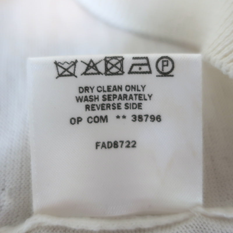 Loro Piana Knit Polo Shirt Cream Silk-Cotton Size 40
