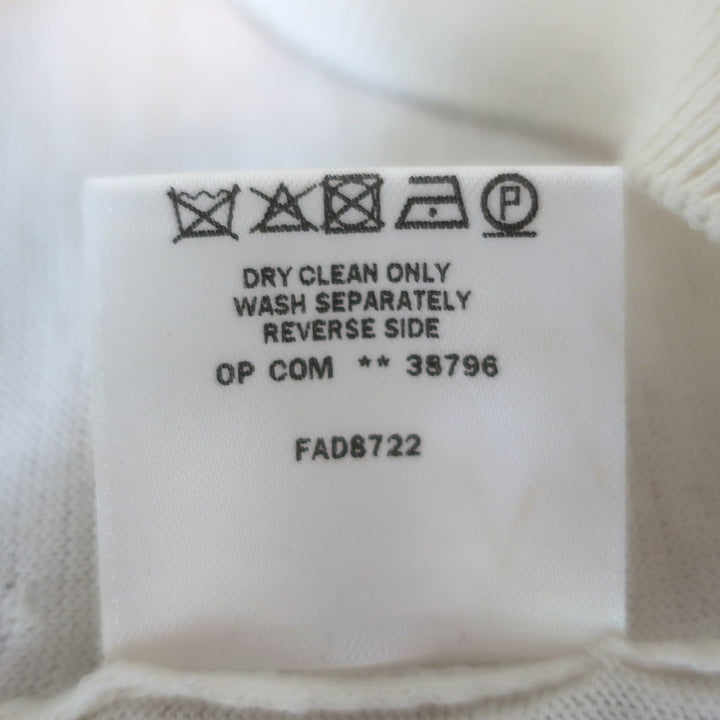 Loro Piana Knit Polo Shirt Cream Silk-Cotton Size 40