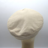 Ruslan Baginskiy Monogram Baker Boy Cap Ecru Corduroy Size Small