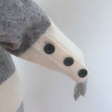 Rag & Bone Rhea Colorblock Turtleneck Sweater Gray Cashmere-Wool Size Medium