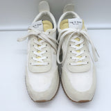 Rag & Bone Retro Low Top Running Sneakers White Mesh & Off-White Suede Size 37
