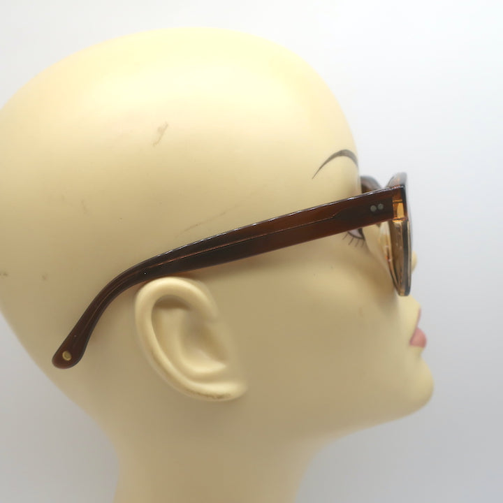 SALT Optics Polarized Square Sunglasses Brown Ombre Transparent