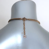 Gucci Crystal Flower GG Marmont Choker Necklace Brass