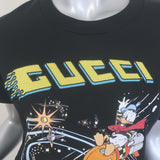 Gucci x Disney Donald Duck Rocket T-Shirt Black Size Small Short Sleeve Top