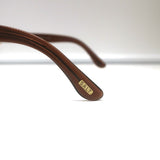 SALT Optics Polarized Square Sunglasses Brown Ombre Transparent