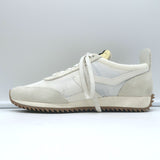 Rag & Bone Retro Low Top Running Sneakers White Mesh & Off-White Suede Size 37