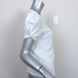 A.L.C. Kati Puff Sleeve Tee White Cotton Size Small Short Sleeve Top