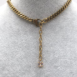 Gucci Crystal Flower GG Marmont Choker Necklace Brass