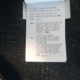 Brunello Cucinelli Metallic Check Paperbag Waist Pants Charcoal/Green Size US 6