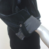 Brunello Cucinelli Monili-Detail Satin-Cuff Velvet Jumpsuit Black Size Medium