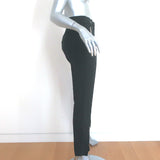 Alexander Wang High Waisted Snap-Front Leggings Black Stretch Wool Size 4 NEW