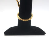 Christian Dior Tribales Coraile Pearl-Drop Ring Gold Size 7