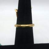 Christian Dior Tribales Coraile Pearl-Drop Ring Gold Size 7