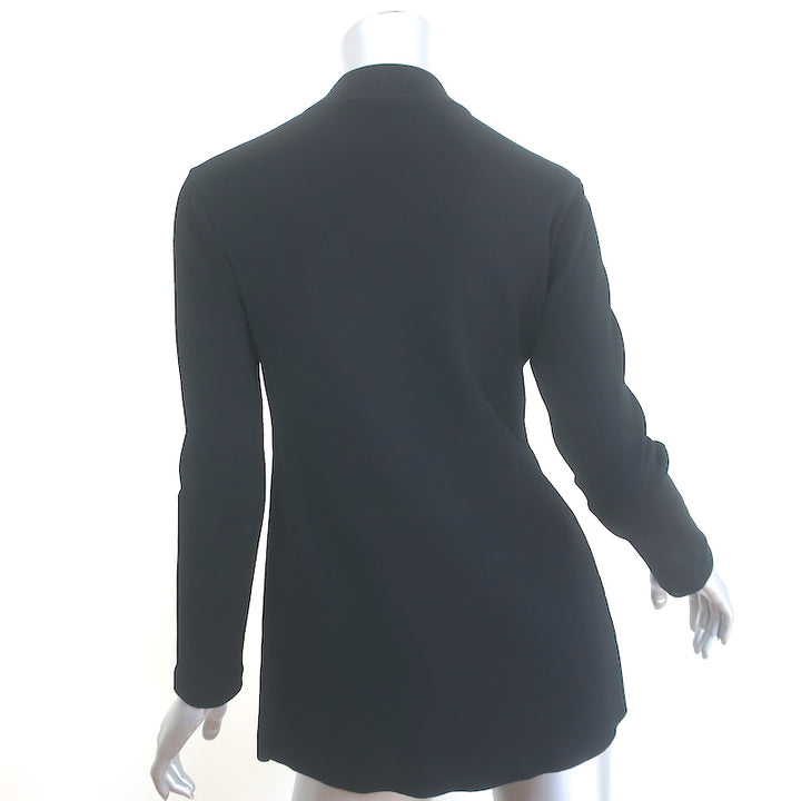 Stella McCartney Compact Knit Zip-Front Jacket Black Size 42