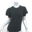 FRAME Balloon Sleeve T-Shirt Black Stretch Jersey Size Extra Small