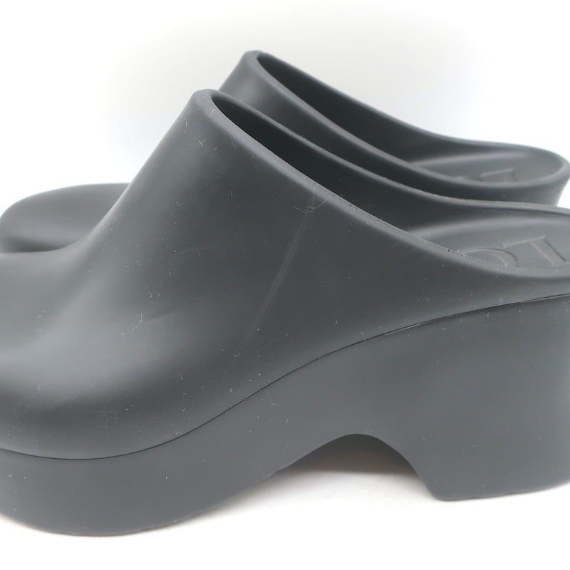 Loewe Terra 90 Platform Clogs Black Rubber Size 41