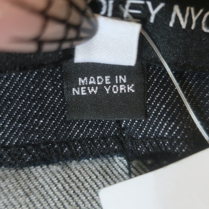 Dana Foley NYC Ruby Lee Strapless Denim Mini Dress Dark Blue Size Large NEW