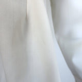 Rohe Sculptural Pleated Shirt Cream Wool-Blend Size 40 Long Sleeve Top NEW