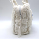 Christian Dior J'Adore Terry Cloth Top Handle Toiletry Bag White