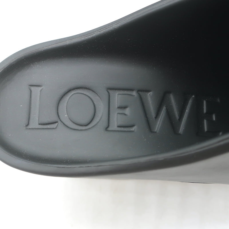 Loewe Terra 90 Platform Clogs Black Rubber Size 41