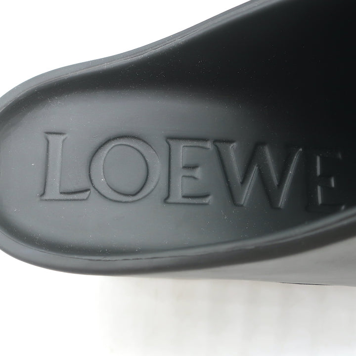 Loewe Terra 90 Platform Clogs Black Rubber Size 41