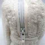 Christian Dior J'Adore Terry Cloth Top Handle Toiletry Bag White