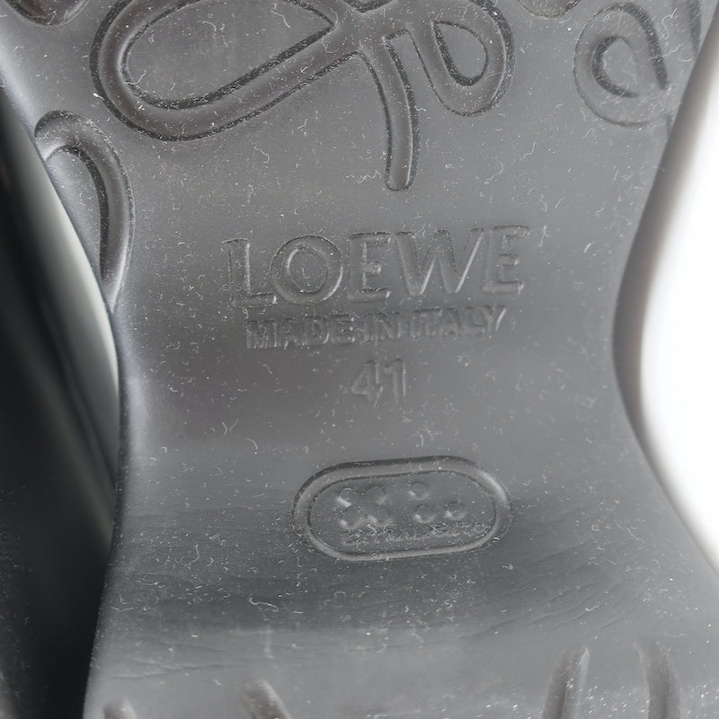 Loewe Terra 90 Platform Clogs Black Rubber Size 41