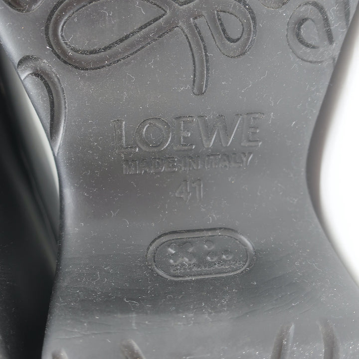 Loewe Terra 90 Platform Clogs Black Rubber Size 41
