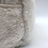 Christian Dior J'Adore Terry Cloth Top Handle Toiletry Bag White