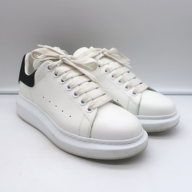 Alexander McQueen Oversized Sneakers White Leather & Black