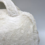 Christian Dior J'Adore Terry Cloth Top Handle Toiletry Bag White