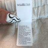 Brunello Cucinelli Monili Side-Stripe Cropped Pants Ecru Cotton-Linen Size US 4