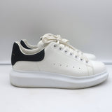 Alexander McQueen Oversized Sneakers White Leather & Black Suede Size 40.5