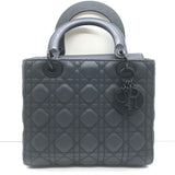 Christian Dior Lady Dior Medium Bag Black Ultramatte Cannage Calfskin Crossbody