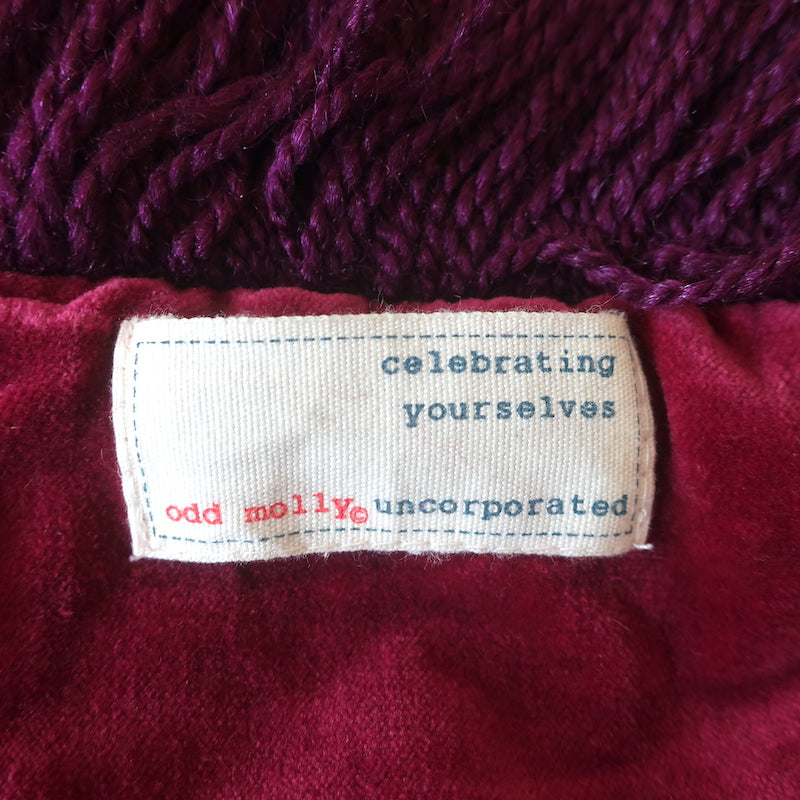 Odd Molly Sequined &amp; Embroidered Hooded Scarf Pink/Purple